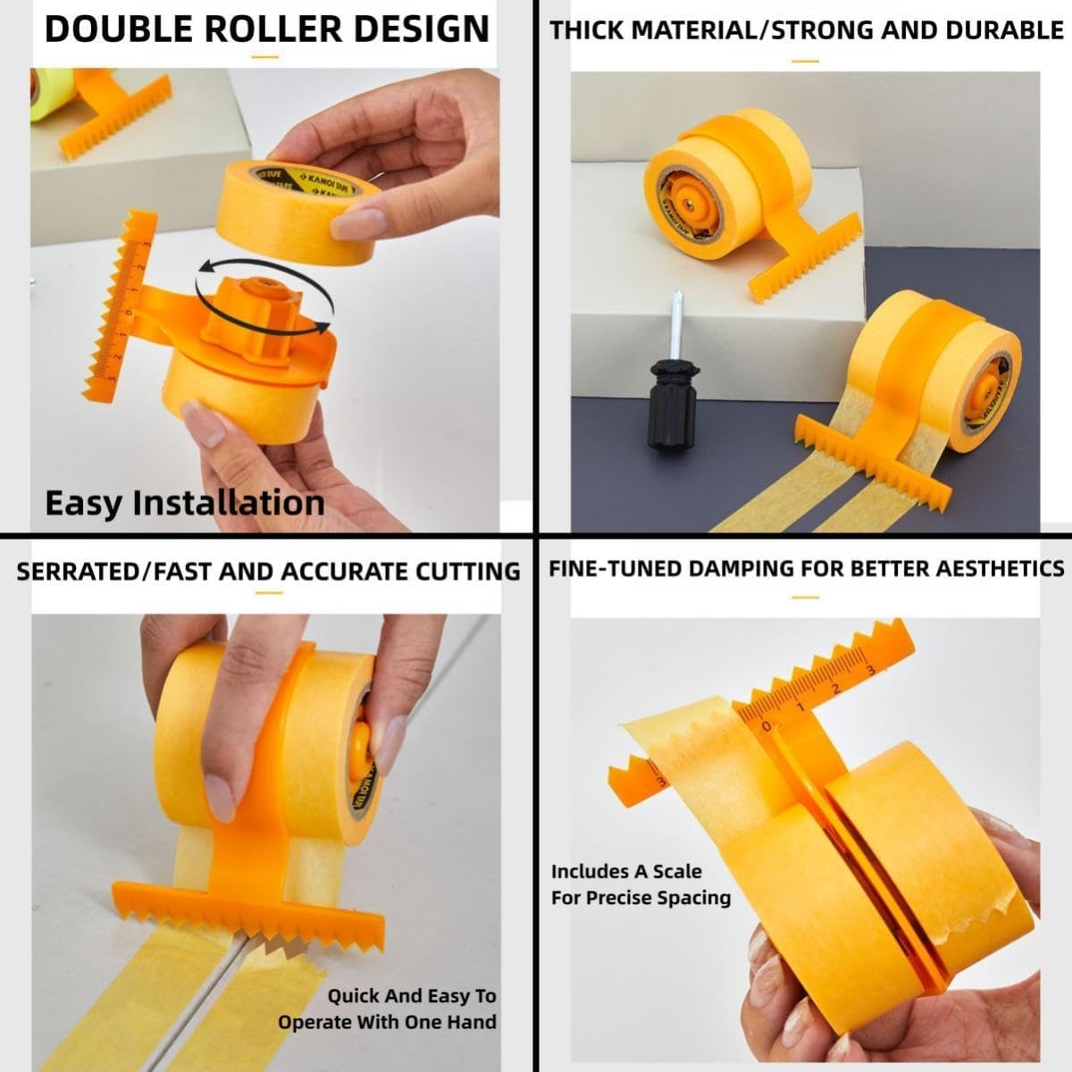 🔥49% OFF — Masking Master Tape Dispenser, Perfect Partner for Anti-Rust Spray, Fast Masking & Clean Cut, No Scissors Needed