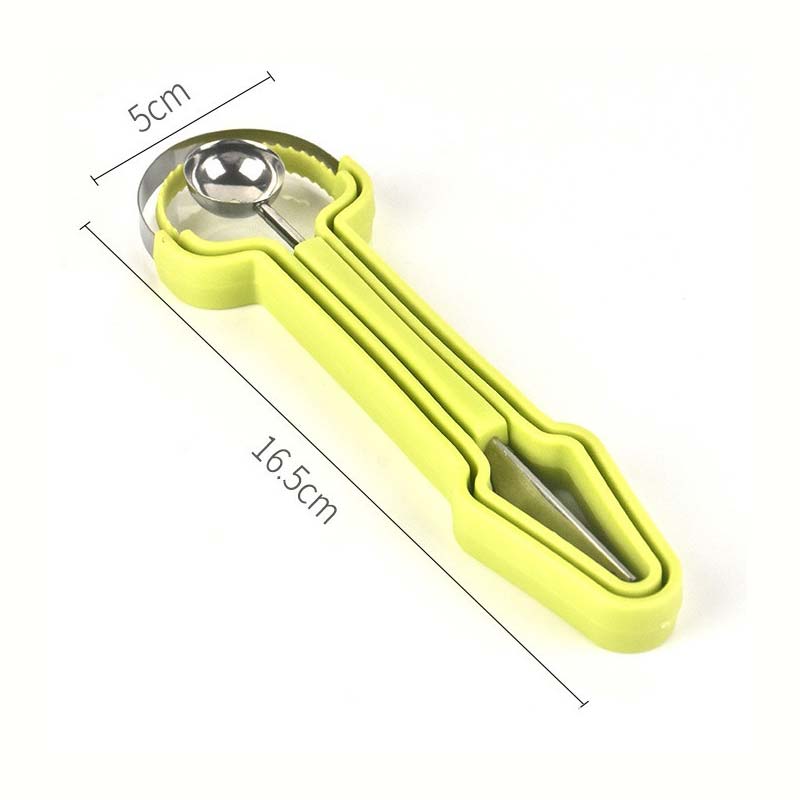 Scoop Fruit Instantly! No-Rust 3-in-1 Melon Baller Kit