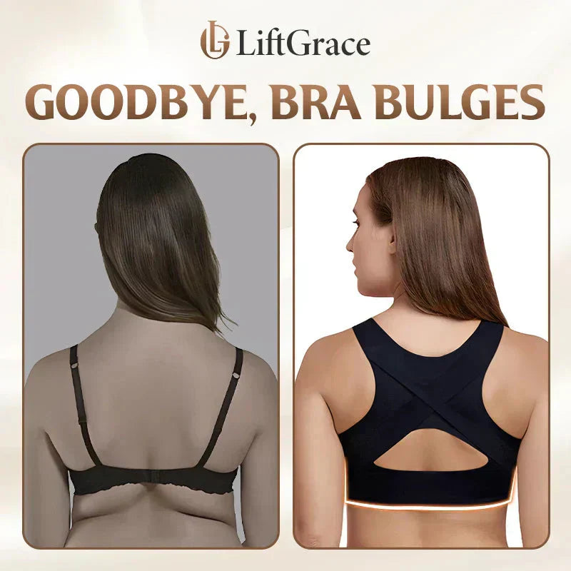 👙 50% OFF NOW! 💎 Front Closure Cross-Back Posture Bra – Wireless Ultra Push-Up, All-Day Comfort & Lift for a Slimmer Silhouette ✨
