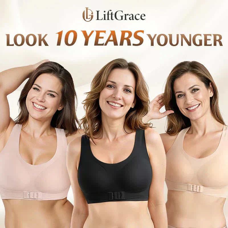 👙 50% OFF NOW! 💎 Front Closure Cross-Back Posture Bra – Wireless Ultra Push-Up, All-Day Comfort & Lift for a Slimmer Silhouette ✨