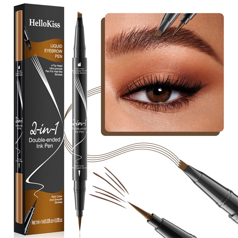 【🎉LAST DAY BUY 2 GET 1 FREE🎉】2-In-1 Waterproof Long-Lasting Eyebrow Pen