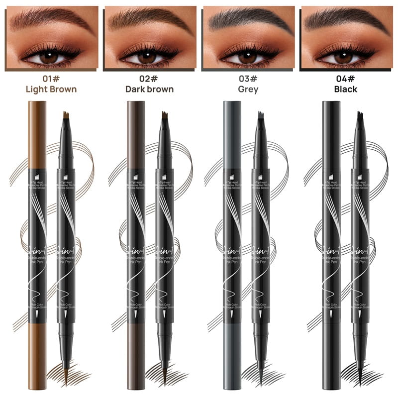 【🎉LAST DAY BUY 2 GET 1 FREE🎉】2-In-1 Waterproof Long-Lasting Eyebrow Pen