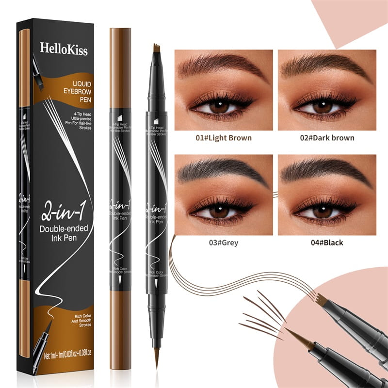 【🎉LAST DAY BUY 2 GET 1 FREE🎉】2-In-1 Waterproof Long-Lasting Eyebrow Pen