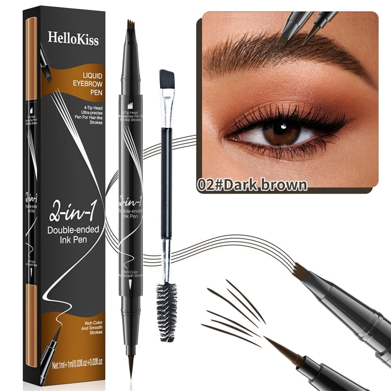 【🎉LAST DAY BUY 2 GET 1 FREE🎉】2-In-1 Waterproof Long-Lasting Eyebrow Pen