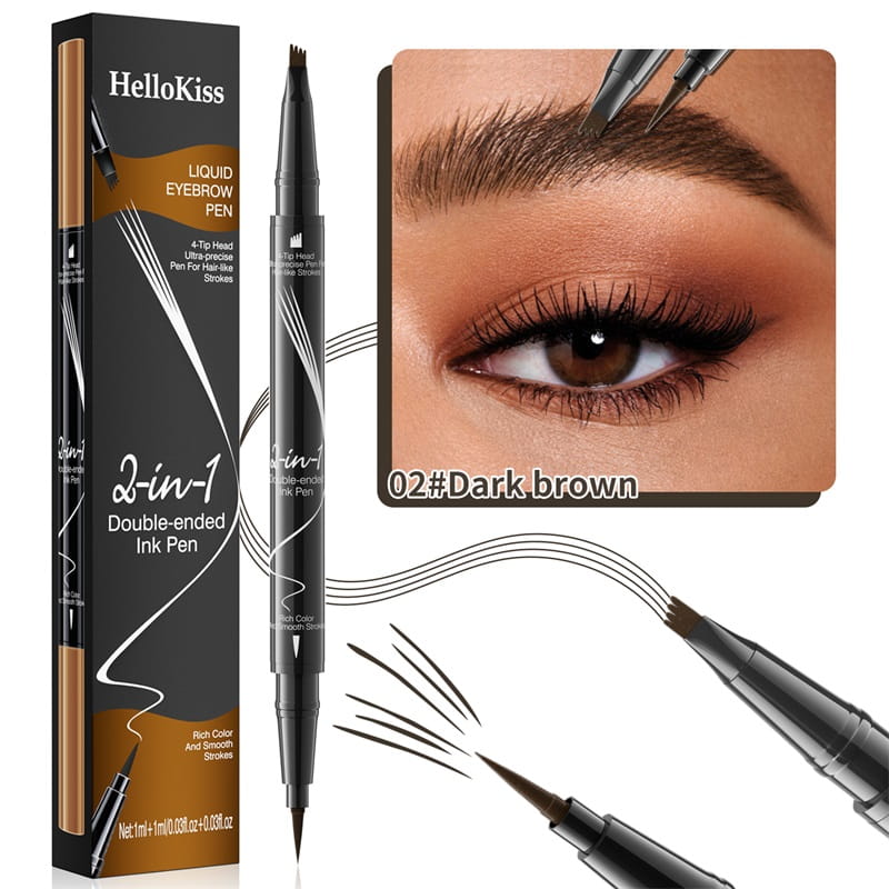 【🎉LAST DAY BUY 2 GET 1 FREE🎉】2-In-1 Waterproof Long-Lasting Eyebrow Pen