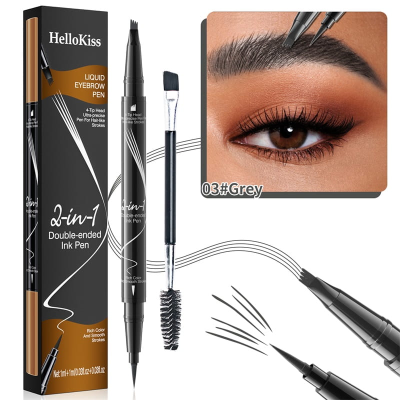 【🎉LAST DAY BUY 2 GET 1 FREE🎉】2-In-1 Waterproof Long-Lasting Eyebrow Pen