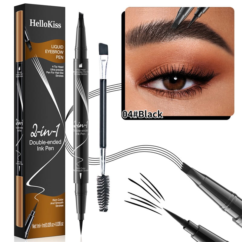 【🎉LAST DAY BUY 2 GET 1 FREE🎉】2-In-1 Waterproof Long-Lasting Eyebrow Pen
