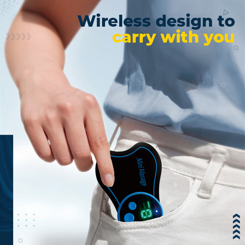Portable Mini Massager Adjustable Intensity for Neck, Back, Waist, Hips & Legs. Relax Anywhere! 💆‍♀️✨