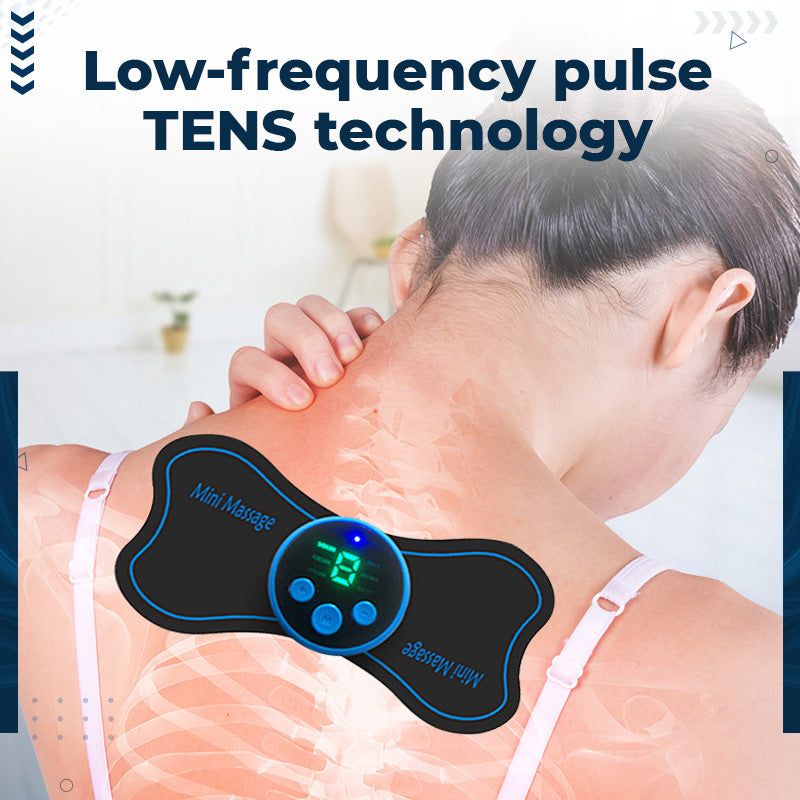 Portable Mini Massager Adjustable Intensity for Neck, Back, Waist, Hips & Legs. Relax Anywhere! 💆‍♀️✨