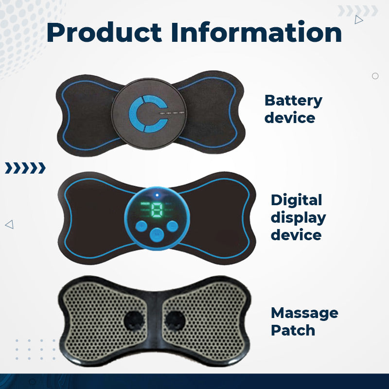 Portable Mini Massager Adjustable Intensity for Neck, Back, Waist, Hips & Legs. Relax Anywhere! 💆‍♀️✨