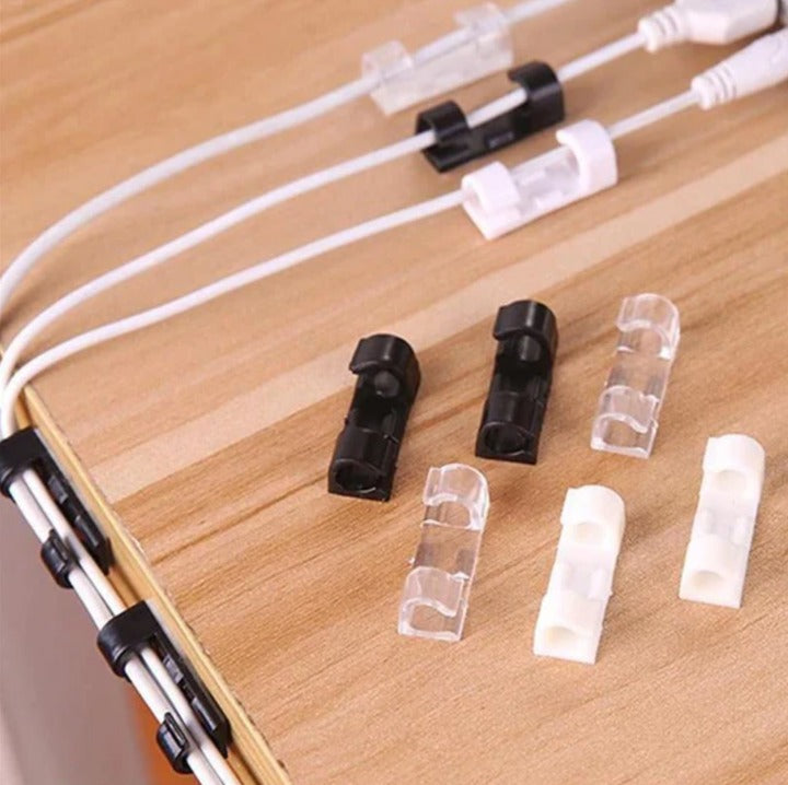 Organize Cables Instantly! Self-Adhesive Cable Management Clips
