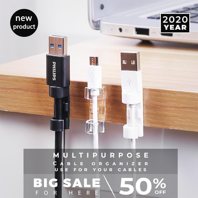 Organize Cables Instantly! Self-Adhesive Cable Management Clips