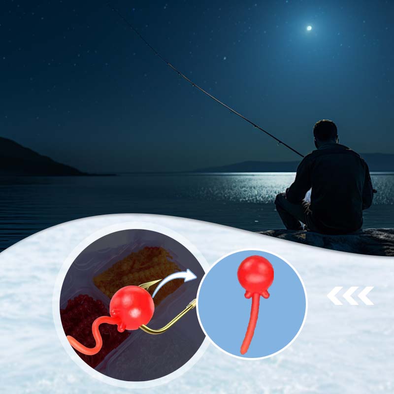 🦈Soft Floating Worm Lure Bait for Fishing - Box of 260 lures🎣