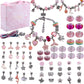 💫 60% OFF NOW! 🎁 Charm Bracelet Making Kit - Includes Beads & Tools, Creative Fun for Kids/Adults, Perfect Gift Idea 👧📦
