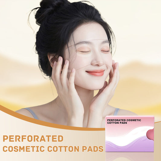 Stretchable Perforated Cosmetic Cotton Pads for Face Moisturizing