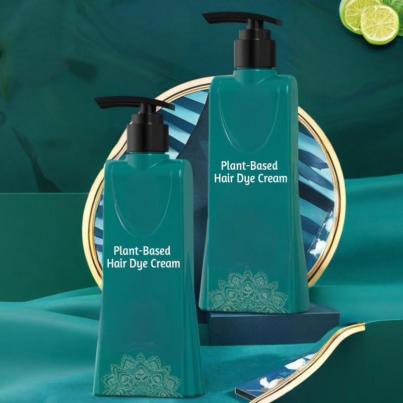 Plant-Based Hair Dye Cream for Gray Coverage
