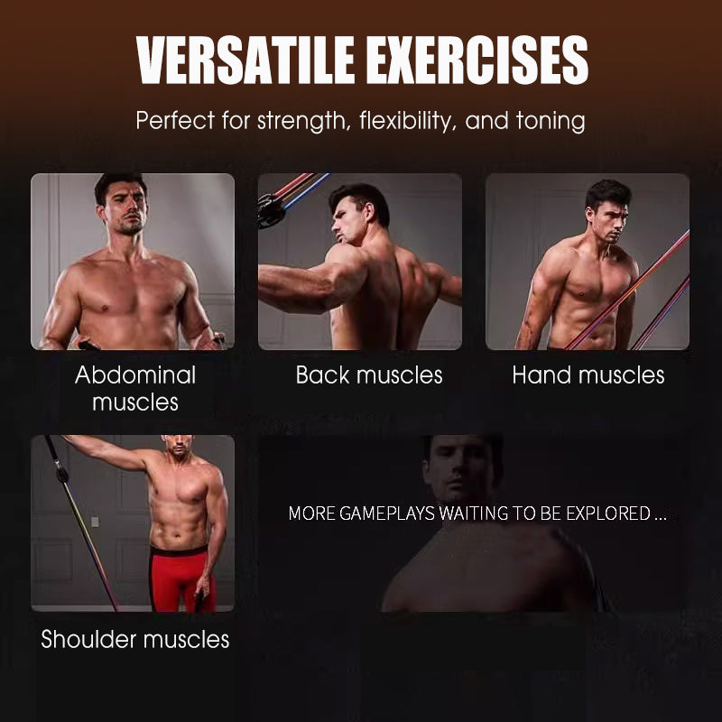 13PCS Power Resistance Band (Home Gym - Anywhere, Anytime)
