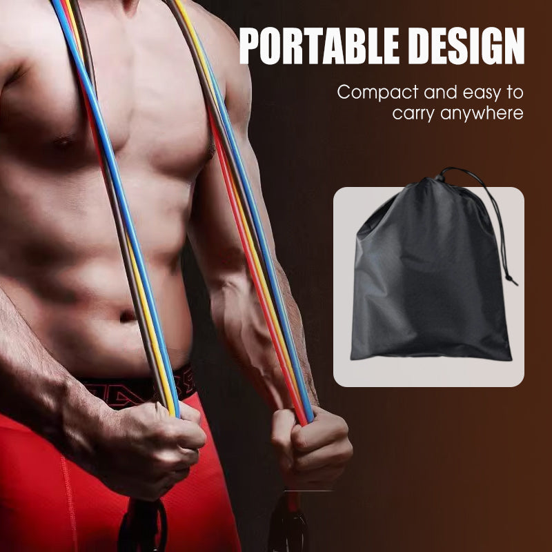 13PCS Power Resistance Band (Home Gym - Anywhere, Anytime)
