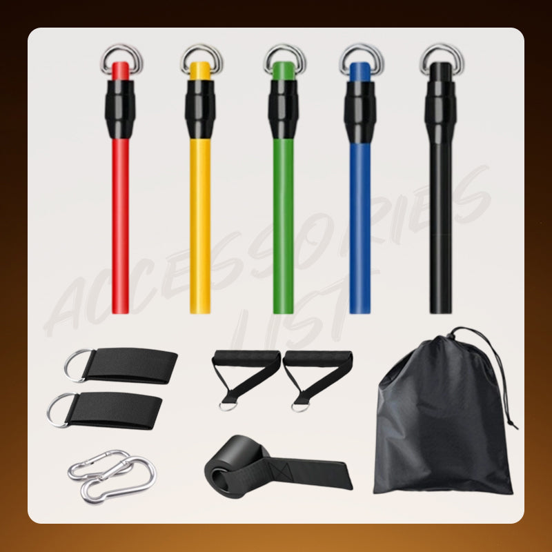 13PCS Power Resistance Band (Home Gym - Anywhere, Anytime)