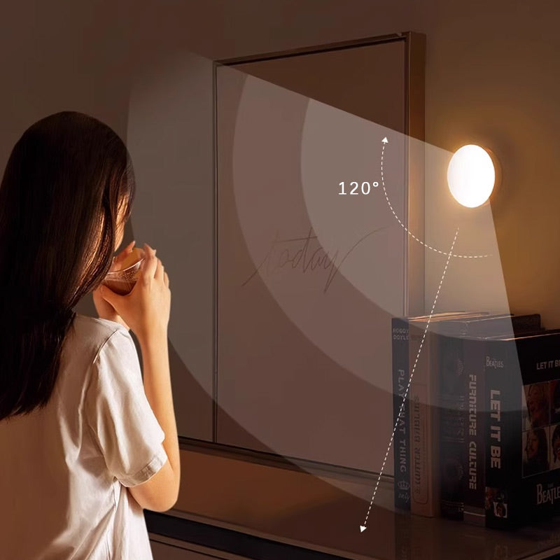 Light Up Hallways Instantly! Motion-Sensor Auto-On Night Light