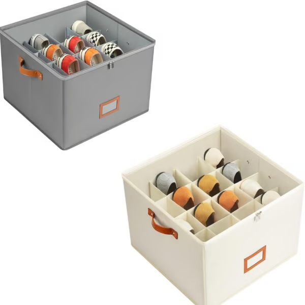 👟 Fabric Shoe Organizer Storage Box – Foldable, Large Capacity, Dustproof & Breathable for Closet & Bedroom