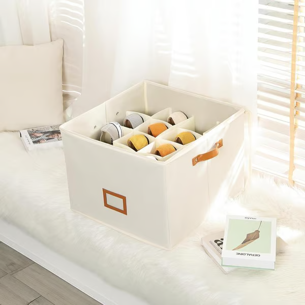 👟 Fabric Shoe Organizer Storage Box – Foldable, Large Capacity, Dustproof & Breathable for Closet & Bedroom