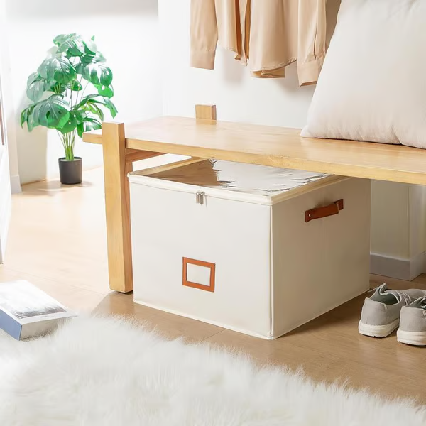 👟 Fabric Shoe Organizer Storage Box – Foldable, Large Capacity, Dustproof & Breathable for Closet & Bedroom