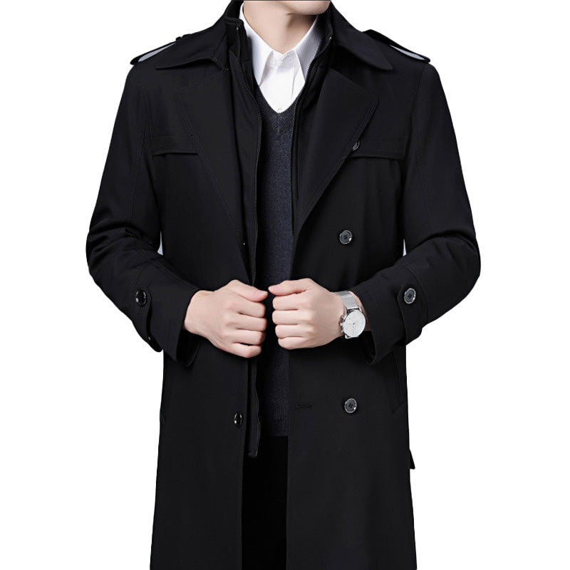 ⏰Limited Time Offer🔥|Men's Classic Mid-Length Double-Layer Coat