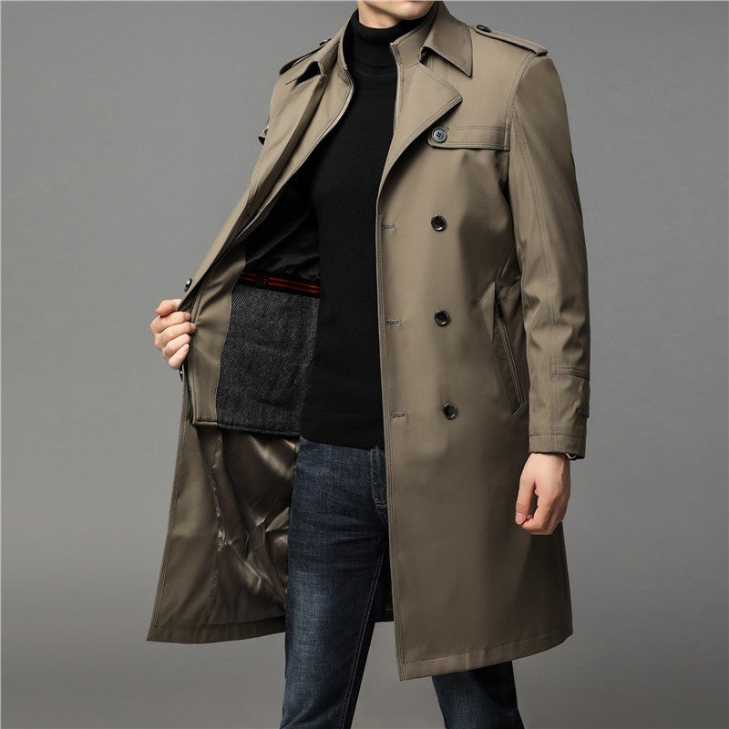 ⏰Limited Time Offer🔥|Men's Classic Mid-Length Double-Layer Coat