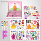 Dress Up Instantly! No-Screen Magnetic Princess Doll Set