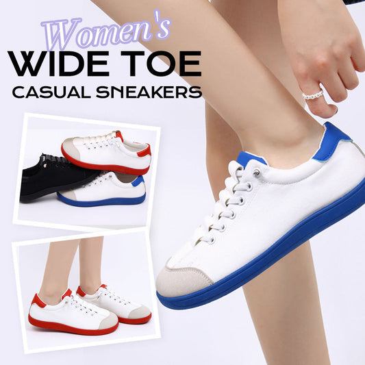 💎 50% OFF! 💎 Women's Wide Toe Casual Sneakers – Lightweight, All-Day Comfort & Slip-Resistant Flat Sole 👟☁️