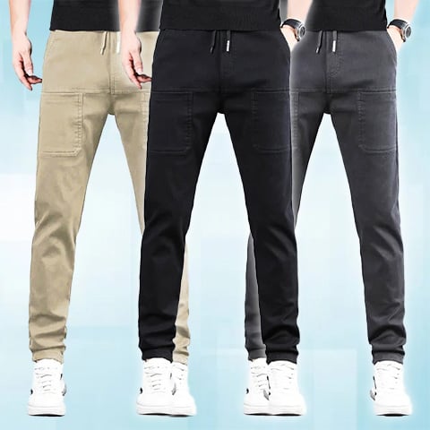 Stretch Fabric, Multi-Pocket & Water-Repellent & Breathable