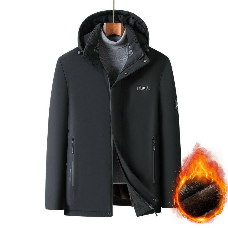 ❄️Winter Promotion 50%💕Best Gift - Men’s Padded Thermal Plush Parka Jacket with Removable Hood