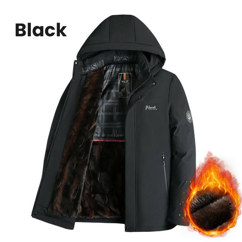 ❄️Winter Promotion 50%💕Best Gift - Men’s Padded Thermal Plush Parka Jacket with Removable Hood