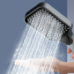 Boost Shower Power Instantly! No-Clog 4-Mode Silicone Spray Head