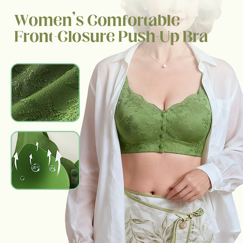 🏆Comfort Front-Clasp & Wire-Free Seamless Bra