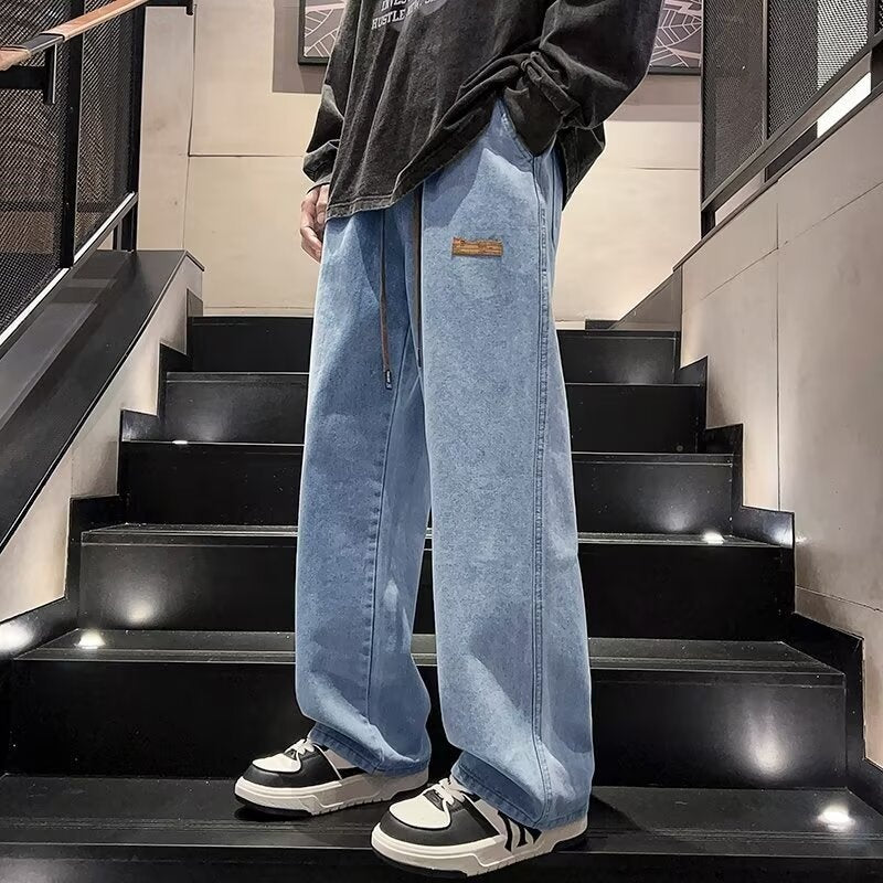 🔥HOT SALE 50%OFF🔥Men's Casual Loose Fit Wide Leg Jeans