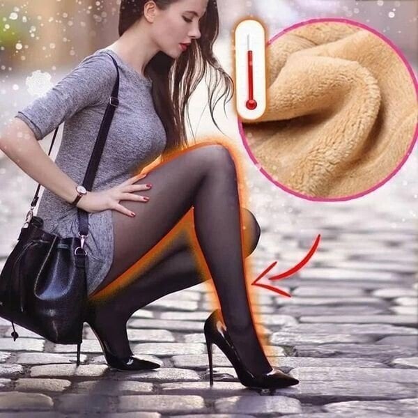 🔥Flash Sale 49% OFF!!⚡20K+ SOLD! 🏆Flawless Legs Fake Translucent Warm Plush Lined Elastic Tights