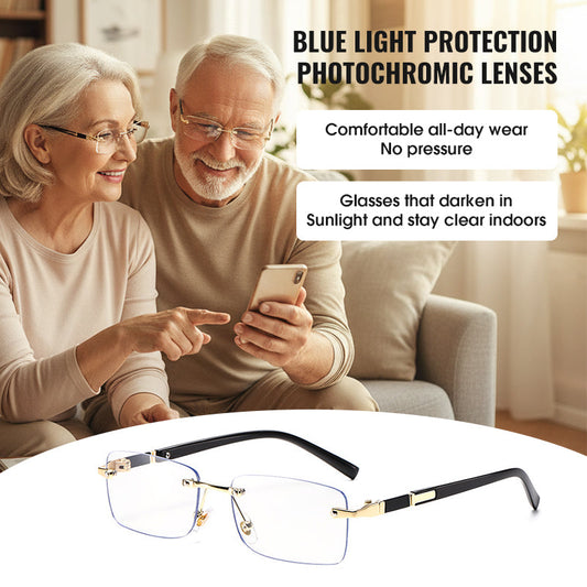 Lightweight Blue-Light Blocking Photochromic Glasses