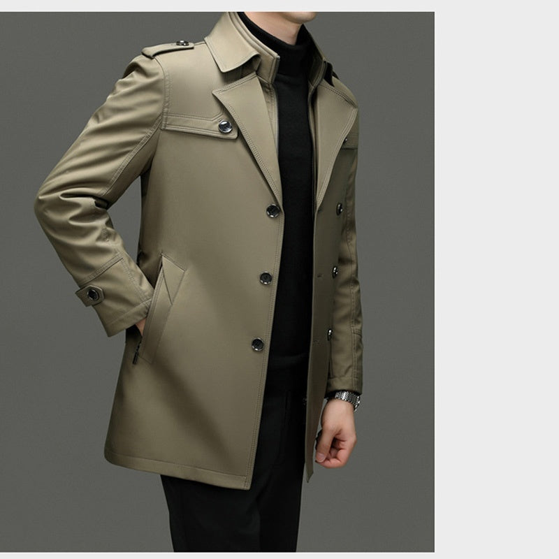 🔥40% Off🔥 |Men's Medium-Length Trench Coat with Detachable Inner