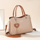 🔥Elegant Women's Tote Bag With Shining Heart Charm