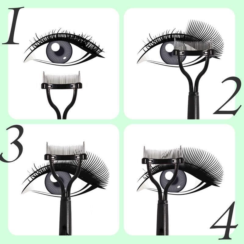 Separate Lashes Instantly! No-Clump Stainless Steel Eyelash Comb