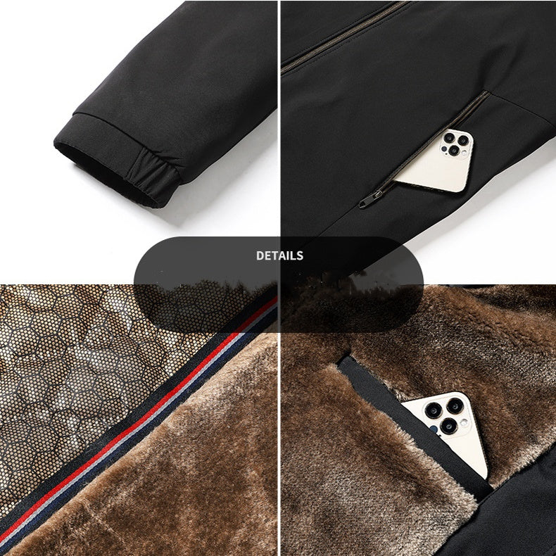 💥LAST DAY SALE 50% OFF⏰50K+ SOLD! ✨Men's Warm Stand Collar Full Zip Work Jacket