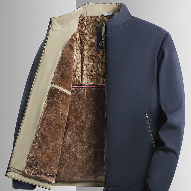 💥LAST DAY SALE 50% OFF⏰50K+ SOLD! ✨Men's Warm Stand Collar Full Zip Work Jacket