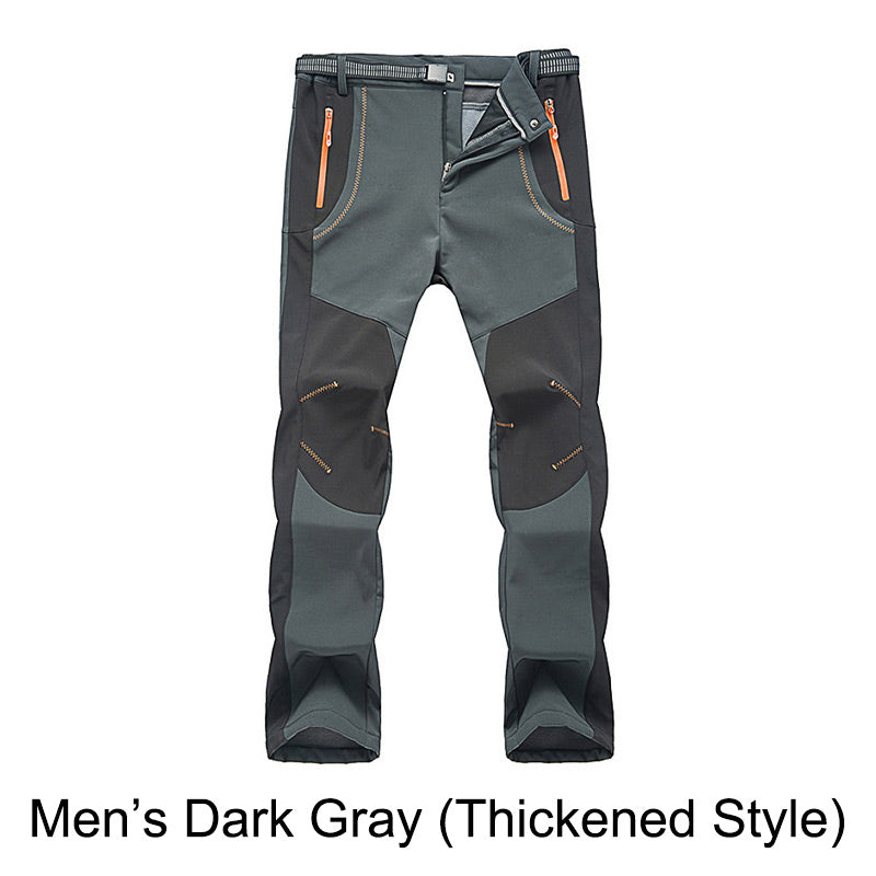 🍂Windproof Waterproof Warm Elastic Waist Hiking Pants🔥Waterproof and insulated