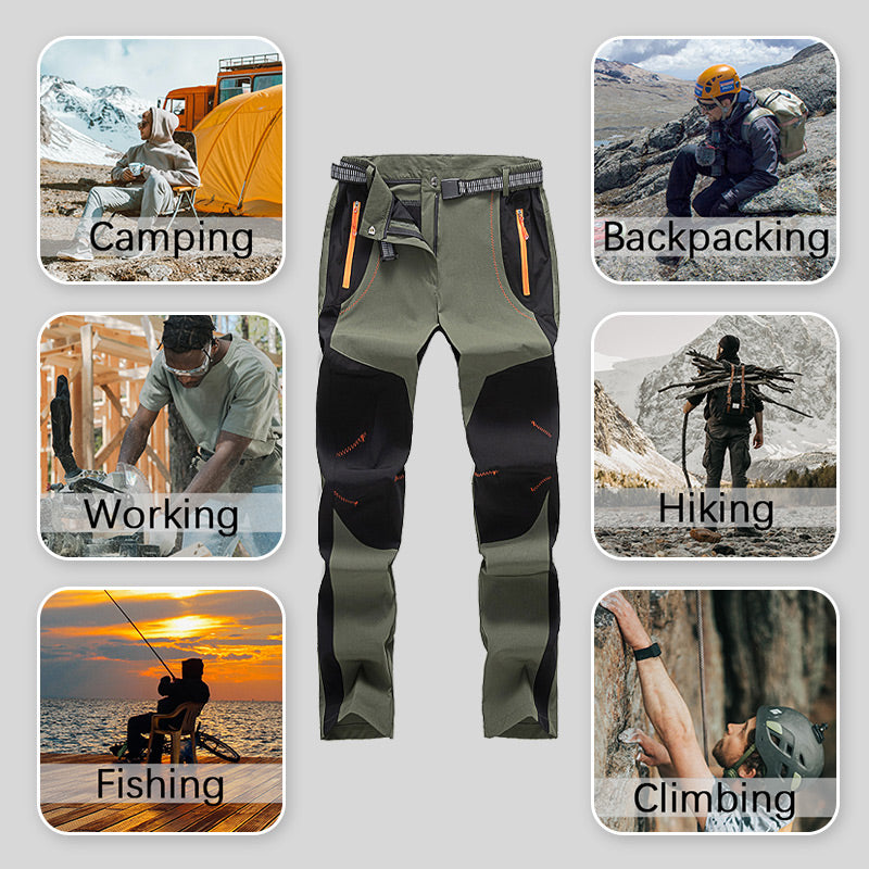 🔥👖Windproof Waterproof Warm Elastic Waist Hiking Pants