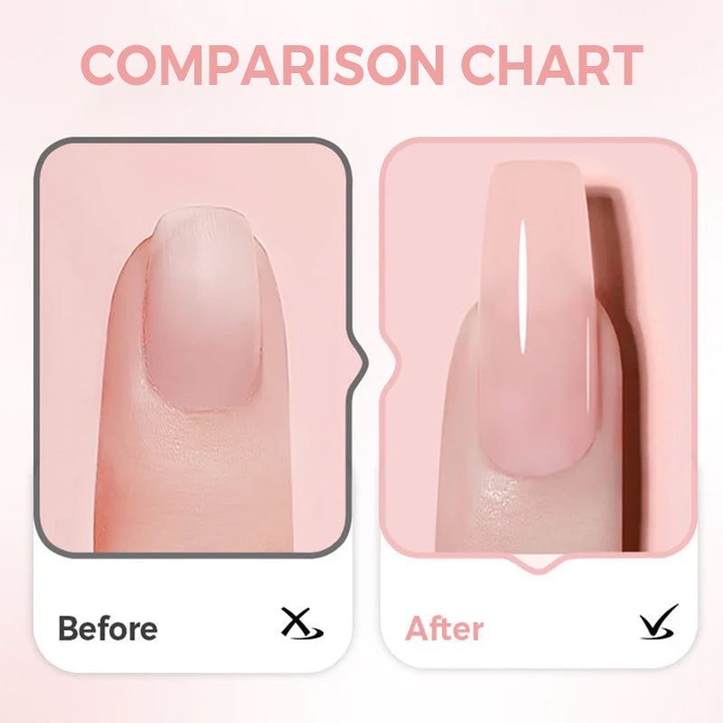 💅 BUY MORE GET MORE FREE! ✨ 2-in-1 Self-Leveling Nail Builder Gel - Base & Top Coat with 15s Quick Cure for Salon-Quality Manicure at Home 🌟🌀