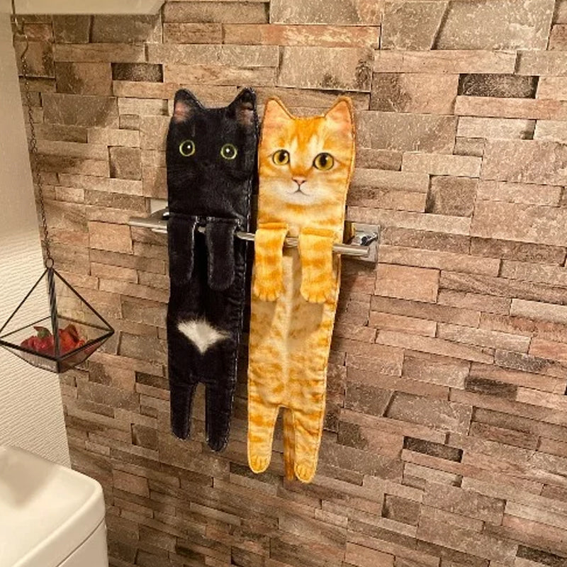 🎁Christmas Gift idea 60% OFF🎄🎅✨😺Cute Cat Hand Towel🐾