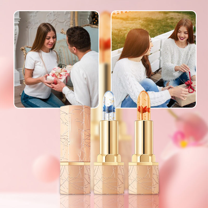 👄BUY 1 GET 1 FREE👄Crystal Flower Temperature Color Change Jelly Lipstick