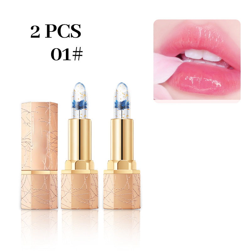 👄BUY 1 GET 1 FREE👄Crystal Flower Temperature Color Change Jelly Lipstick
